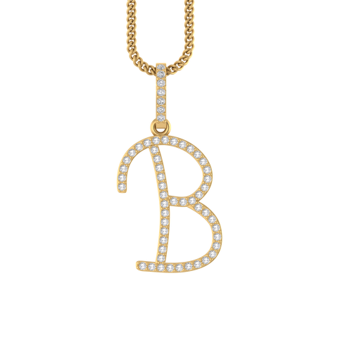 14k Stylish Initial A to Z pendents