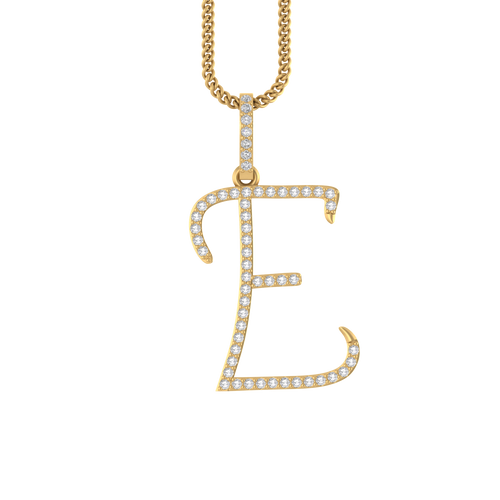 14k Stylish Initial A to Z pendents