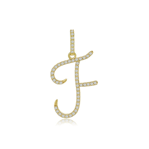 14k Stylish Initial A to Z pendents