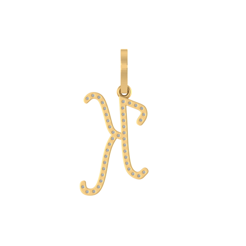 14k Stylish Initial A to Z pendents