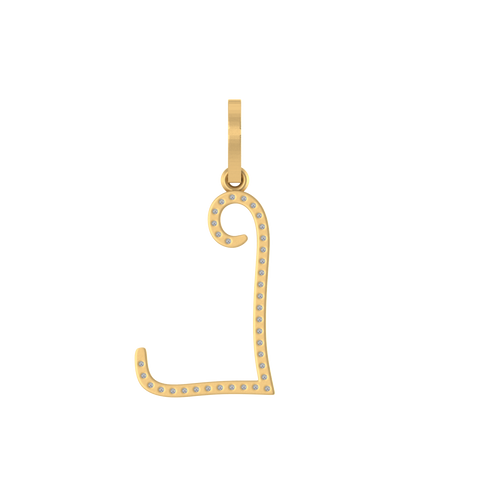 14k Stylish Initial A to Z pendents