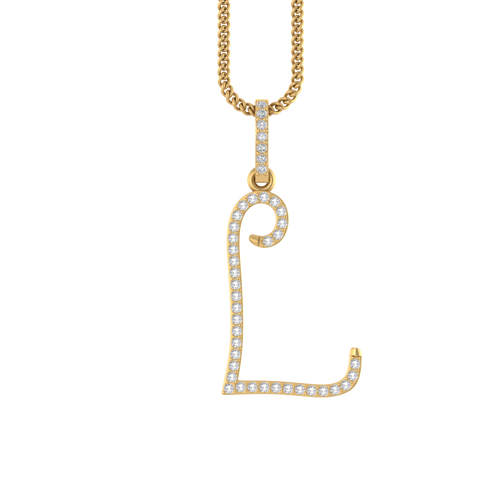 14k Stylish Initial A to Z pendents