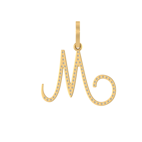 14k Stylish Initial A to Z pendents