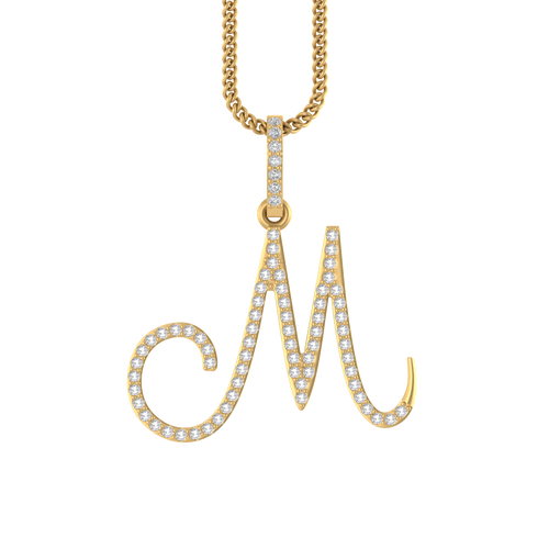 14k Stylish Initial A to Z pendents