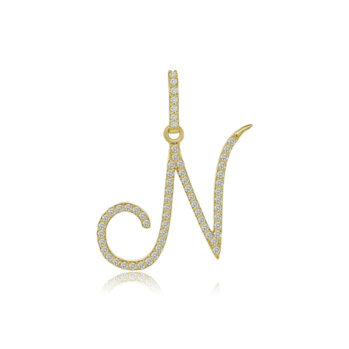 14k Stylish Initial A to Z pendents