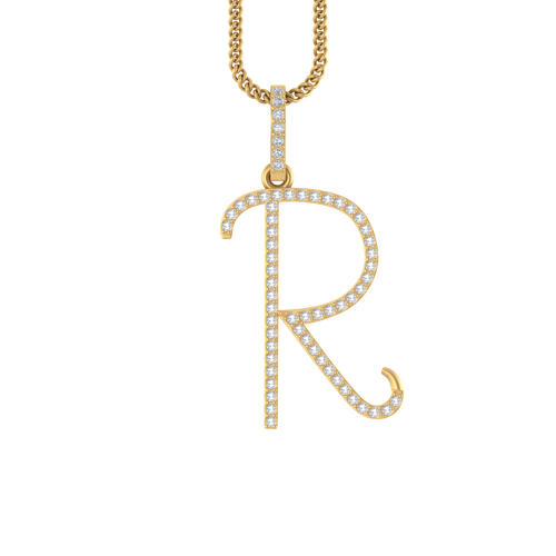 14k Stylish Initial A to Z pendents