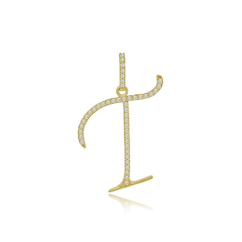 14k Stylish Initial A to Z pendents