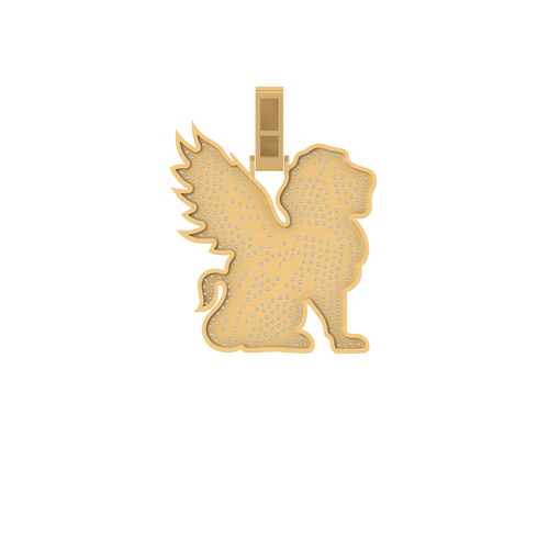 Heavenly Grace: 14K Gold Angel Pendant