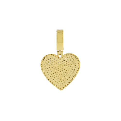 14K Mini Heart Pendant Natural Diamond Pendent