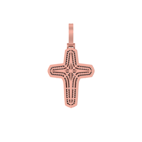 Divine Reflections: 14K Gold Cross Pendant