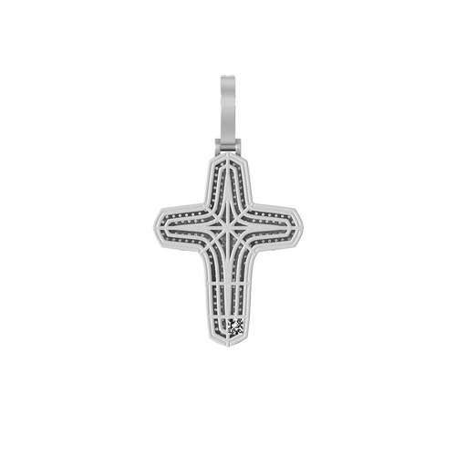 Divine Reflections: 14K Gold Cross Pendant