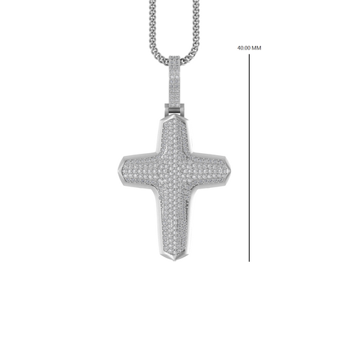 Divine Reflections: 14K Gold Cross Pendant