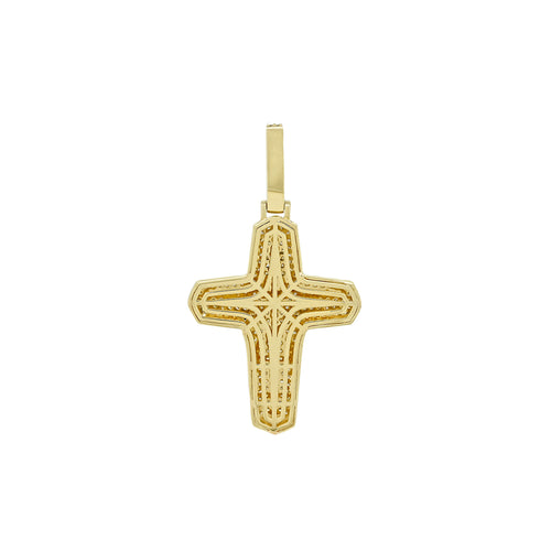 Divine Reflections: 14K Gold Cross Pendant