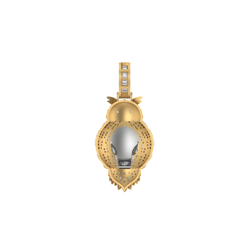 Street Shine: 14K Gold Hip-Hop Pendant for Modern Impact