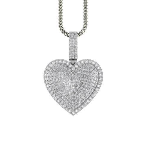 Golden Embrace: 14K Gold Heart-Shaped Pendant