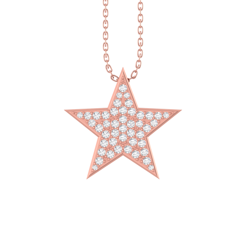 Galaxy's Whispers: 14K Gold Starry Pendant