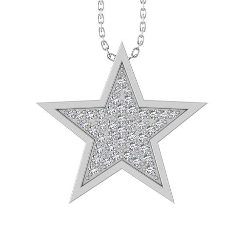 Starry Elegance: 14K Gold Star-Shaped Pendant