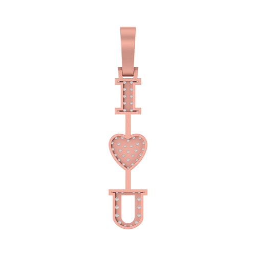 Forever Yours: 14k Gold 'I Love You' Pendant