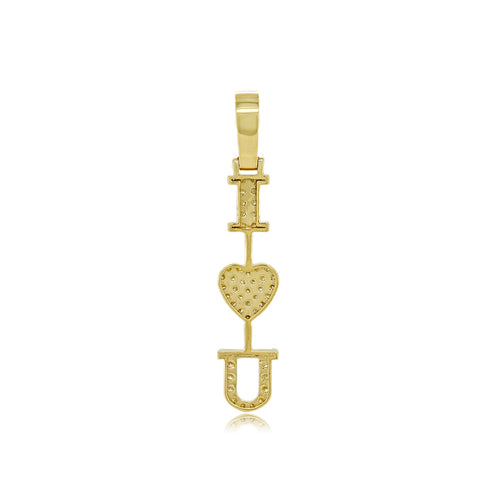 Forever Yours: 14k Gold 'I Love You' Pendant