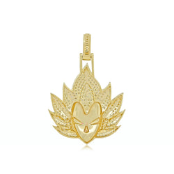 14K Gold Hip-Hop Diamond Warrior Pendant | Iced-Out Super Power Design