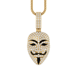 Gangster's Glory: 14K Gold Mafia Pendant