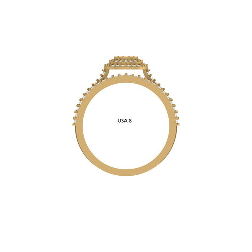 Golden Union: 14K Gold Fashionable Wedding Ring for Timeless Elegance