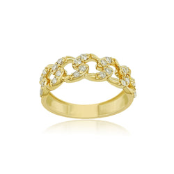 Everyday Elegance: 14K Gold Cuban Ring for Stylish Daily Wear