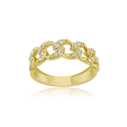 Everyday Elegance: 14K Gold Cuban Ring for Stylish Daily Wear