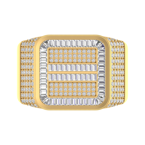 Bold Geometry: Unveiling Our 14K Gold Square Men's Ring