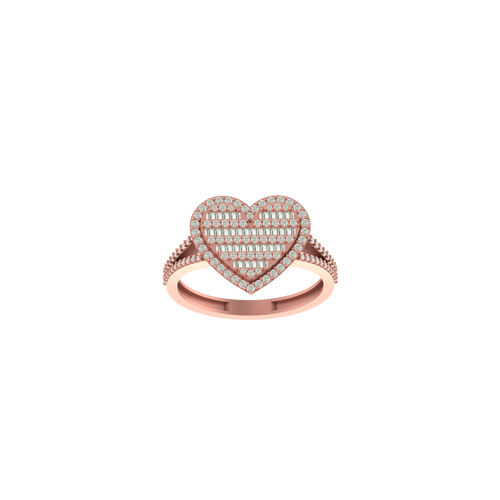 Forever Yours: 14K Gold Heart Shape Ring