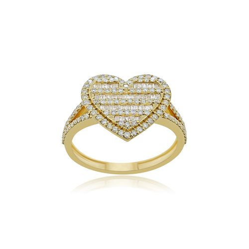 Forever Yours: 14K Gold Heart Shape Ring