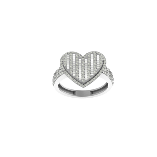 Heavenly Heartbeat: 14K Gold Heart Ring