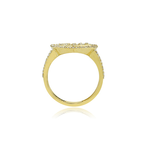 Timeless Romance: 14K Gold Heart-Shaped Solitaire Ring