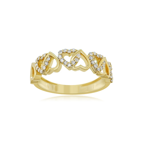 Whispers of Love: 14K Gold Heart Ring