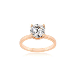 14K GOLD ROUND LAB-GROWN DIAMOND SOLITAIRE RING - 1.56 CT TIMELESS CLASSIC