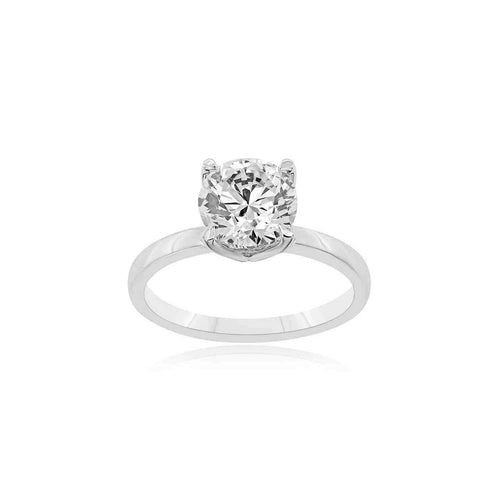 14K GOLD ROUND LAB-GROWN DIAMOND SOLITAIRE RING - 1.56 CT TIMELESS CLASSIC