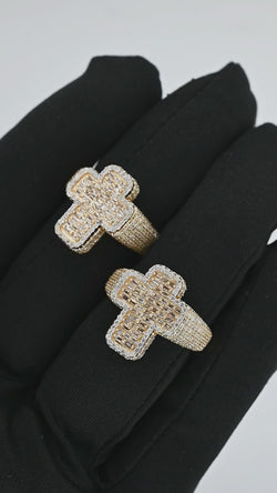 Boundless Beauty: 14K Cross Ring For Him or Her