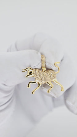 Golden Bull: Taurus 24K Pendant