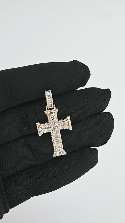 Divine Glow 14K Gold Cross Pendant  Daily Reminder of Devotion