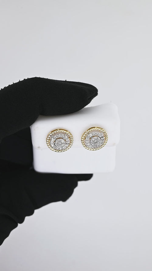 Classic 12mm Round Earrings in Solid 14K Gold