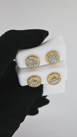 Simply Stunning 14K Gold Round Earrings