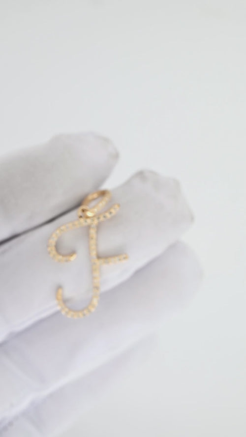 14k Stylish Initial A to Z pendents