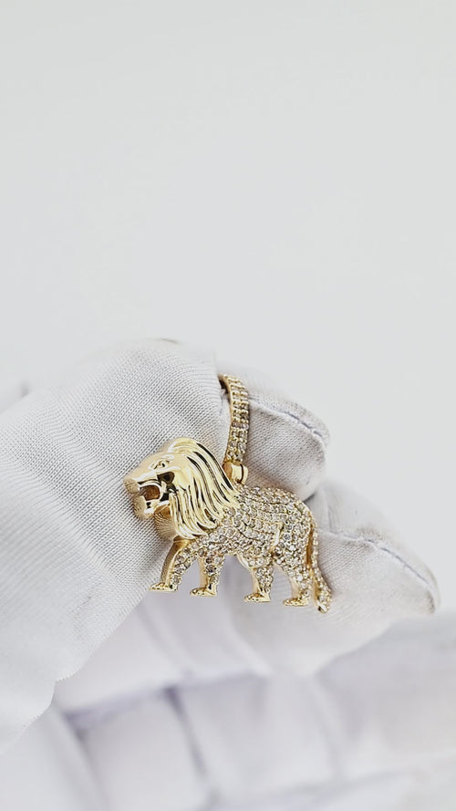 Lionheart Legacy : 14K Gold Leo Zodiac Pendant for the Bold and Brave