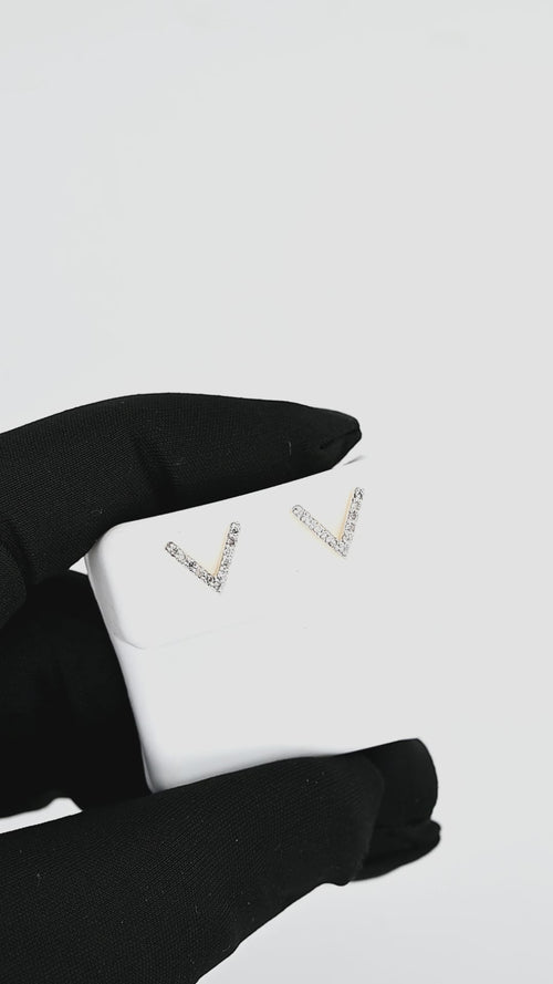 Initial A to z Stud screw back Earrings