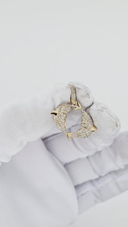 Dive into Destiny: Motivated Pisces 14k Diamond Elegance