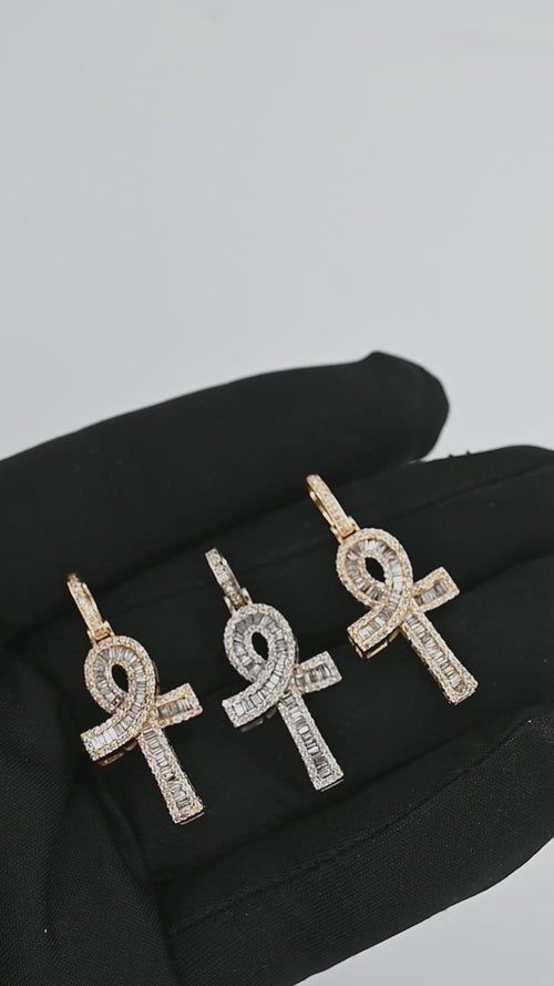 Heavenly Horizon: 14K Gold Cross Pendant