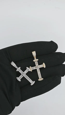 Divine Glow: 10K Gold Cross Pendant