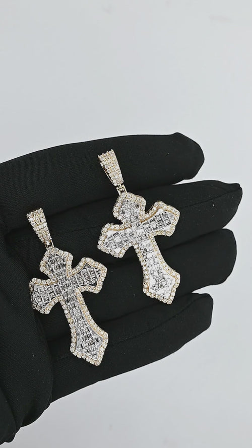 Sacred Splendor: 14K Gold Cross Pendant